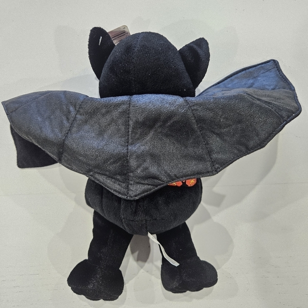 Chosun International Vintage Halloween Stuffed Black Bat. Retro Summerween - Picture 5 of 8